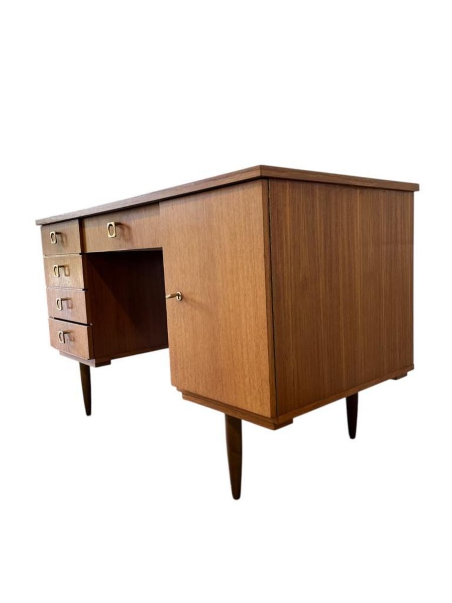 Vintage Houten Bureau / Schrijftafel image 18