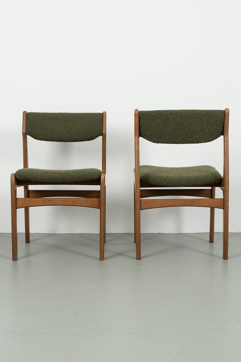 Set Van 4 Deense, Refurbished, Vintage Stoelen image 12