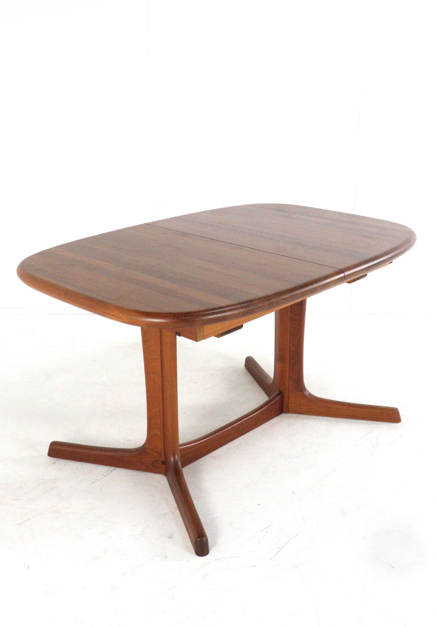 dyrlund Ovalen 1x Verlengbare Eettafel Massief Teak Vintage Deens image 10