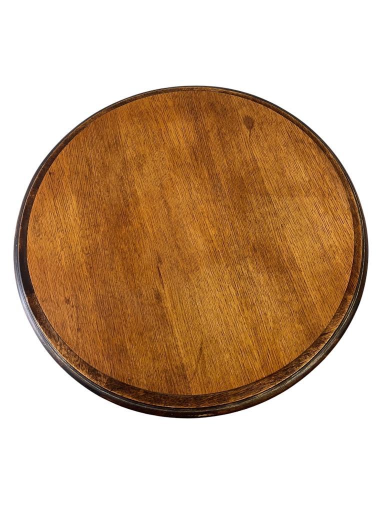 Vintage Houten Pied De Stal / Bijzettafel / Plantentafel image 5