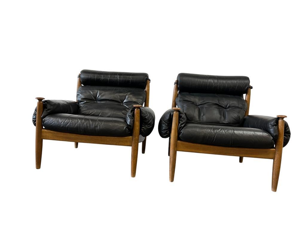 Set Van 2 Vintage Zweedse Fauteuils /eenzitten Eric Merthen image 4