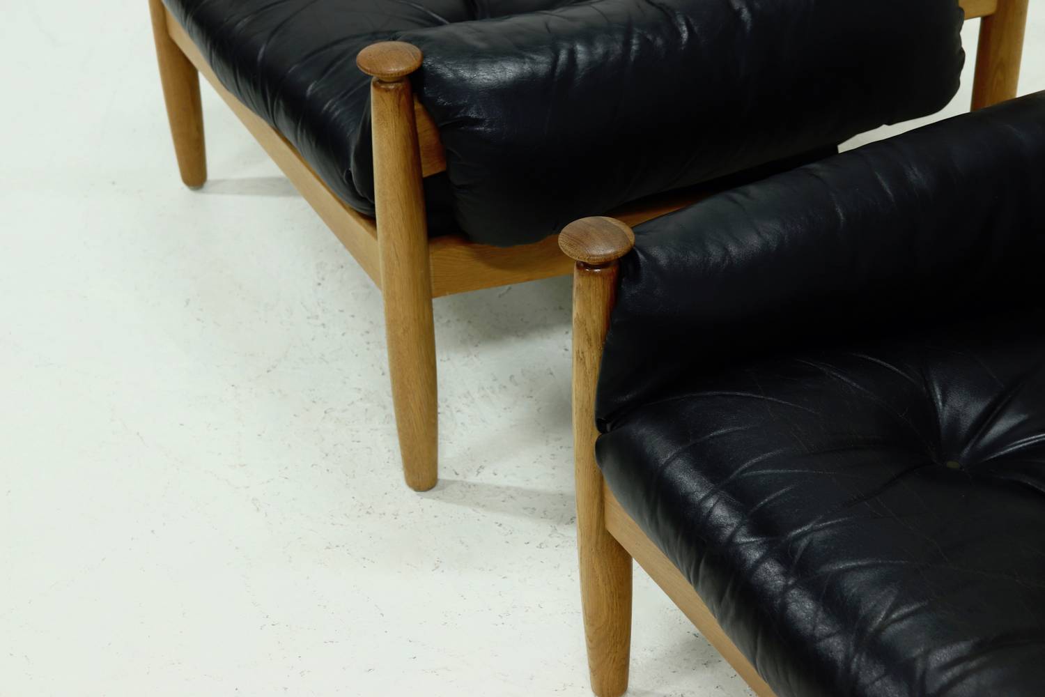 Pair Of Scandinavian Lounge Chairs By Eric Merthen For Ire Möbler 1960s image 11