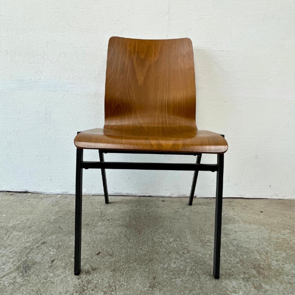 Stoel Multiplex / Plywood - Midcentury Design Hout - Metaal image 3