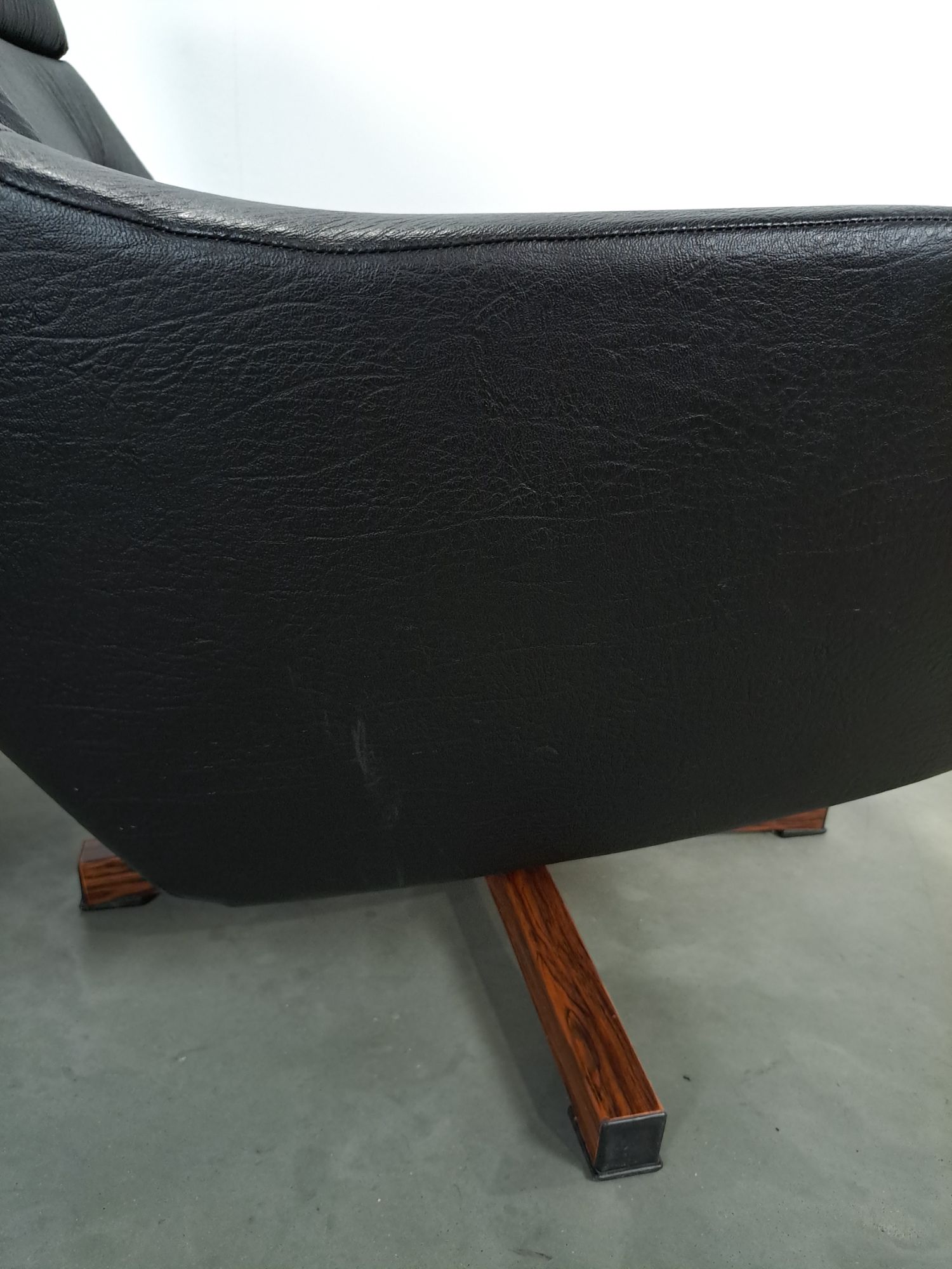 Zwarte Skai Kunstleder Draaifauteuil Uit Zweden image 18