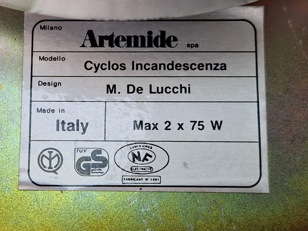 Artemide Cyclos Plafondlamp Wandlamp Michele De Lucchi ‘80 image 4