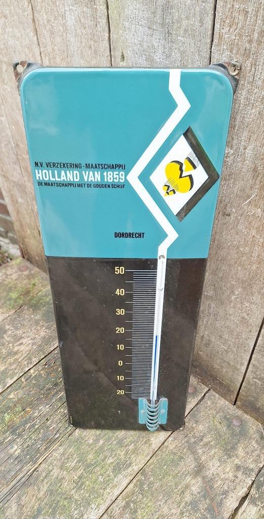 Oude Originele Emaille Reclame Thermometer Nv Verzekeringen. image 8
