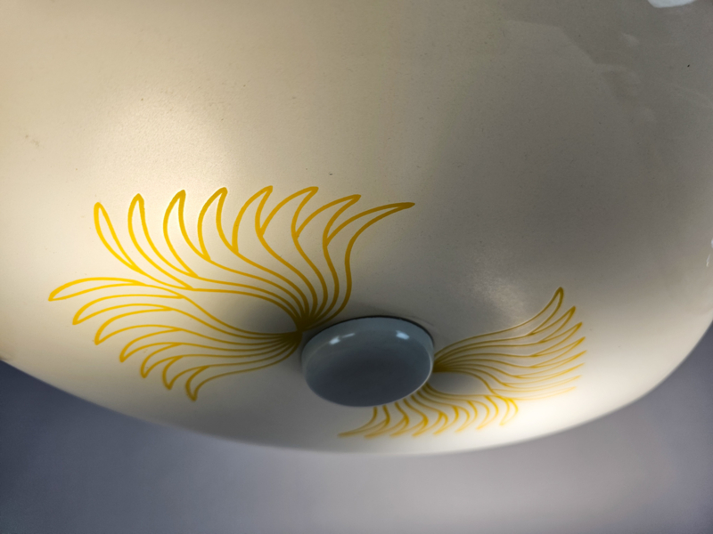 Paraplulamp - Retro - Vintage - Glas - Metaal - 3E Kwart 20E Eeuw image 8