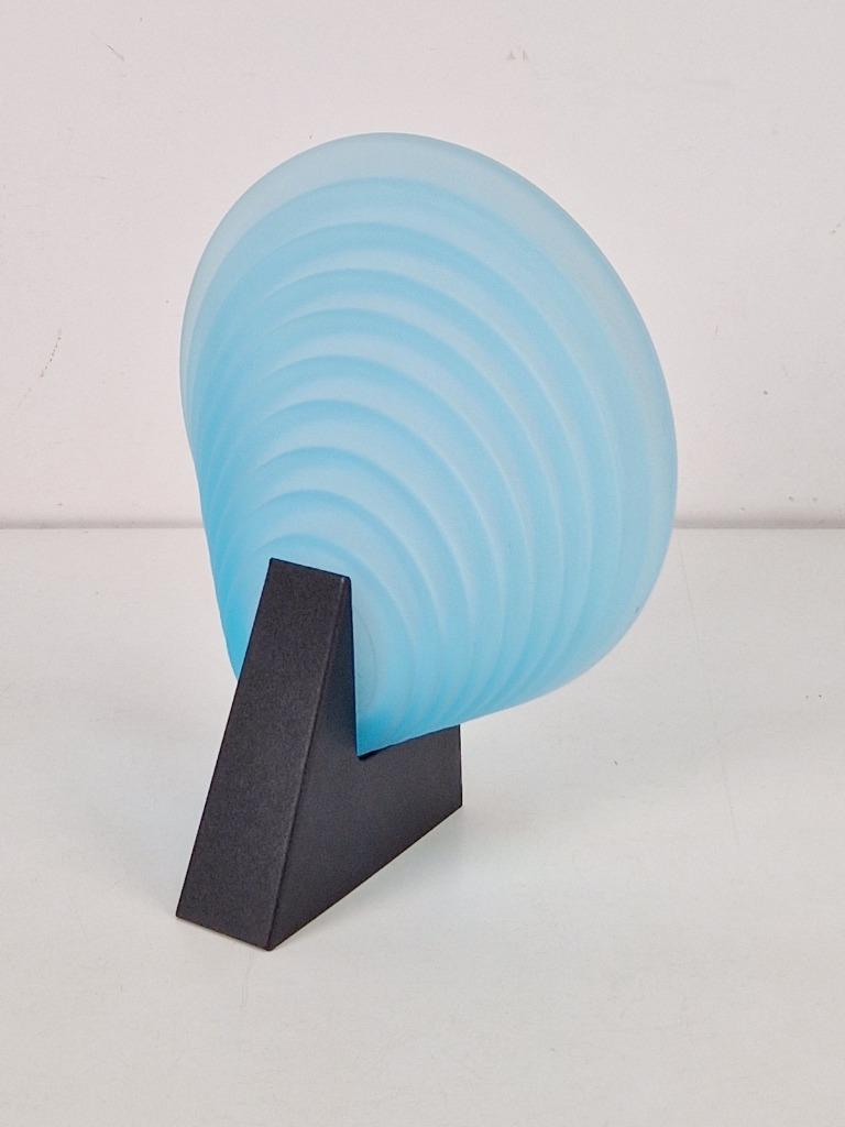 Postmoderne Wandlamp Mazzega Murano Glas Italië ´80 Blauw image 5