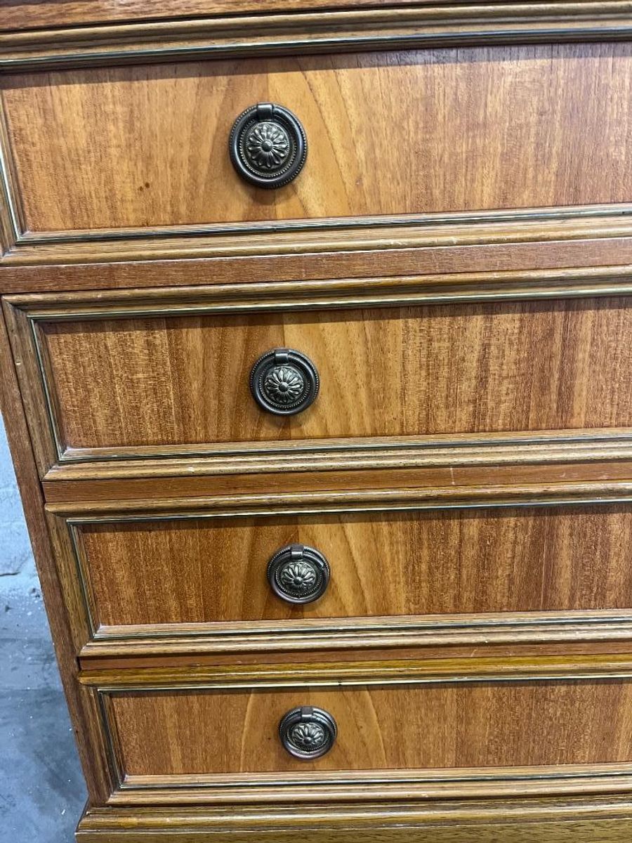 Vintage Mini Ladekast / Houten Commode image 12