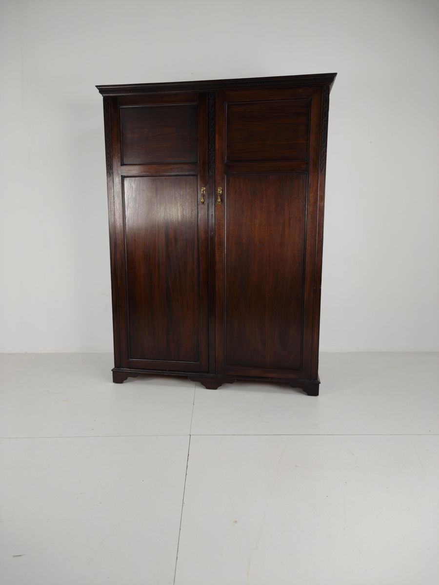 Art Deco Mahoniehouten Garderobekast Voor Dames Van Waring & Gillow – Ca. 1920 image 2