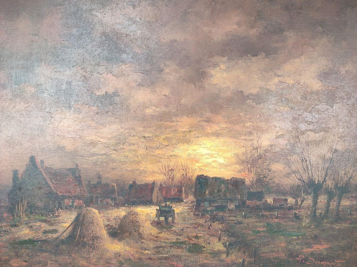 Robert Desmarets - De Boerenbuiten Bij Zonsondergang image 1