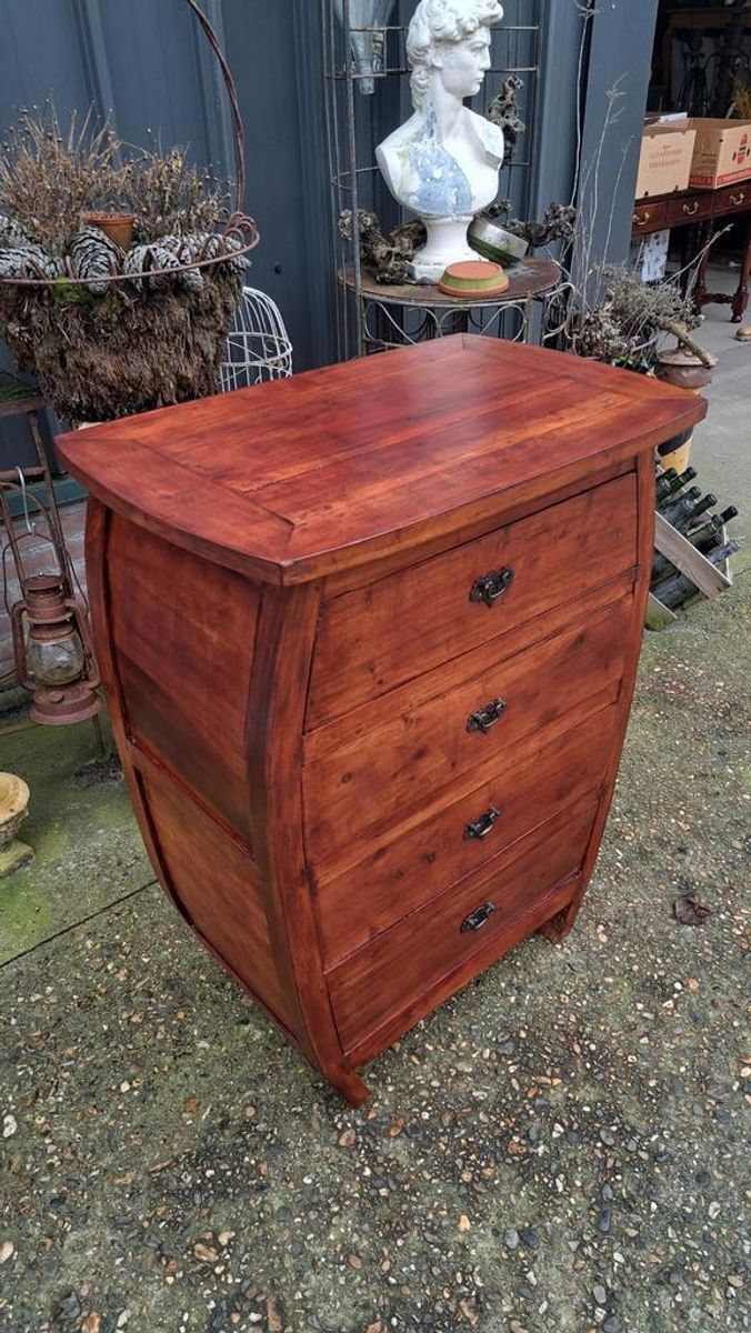 Unieke Teakhouten Ladenkast, Apothekerskast, Halkast image 4