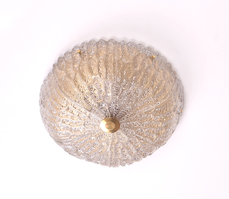 Carl Fagerlund Kristal En Messing Plafonnière, Lyfa 1960s image 3