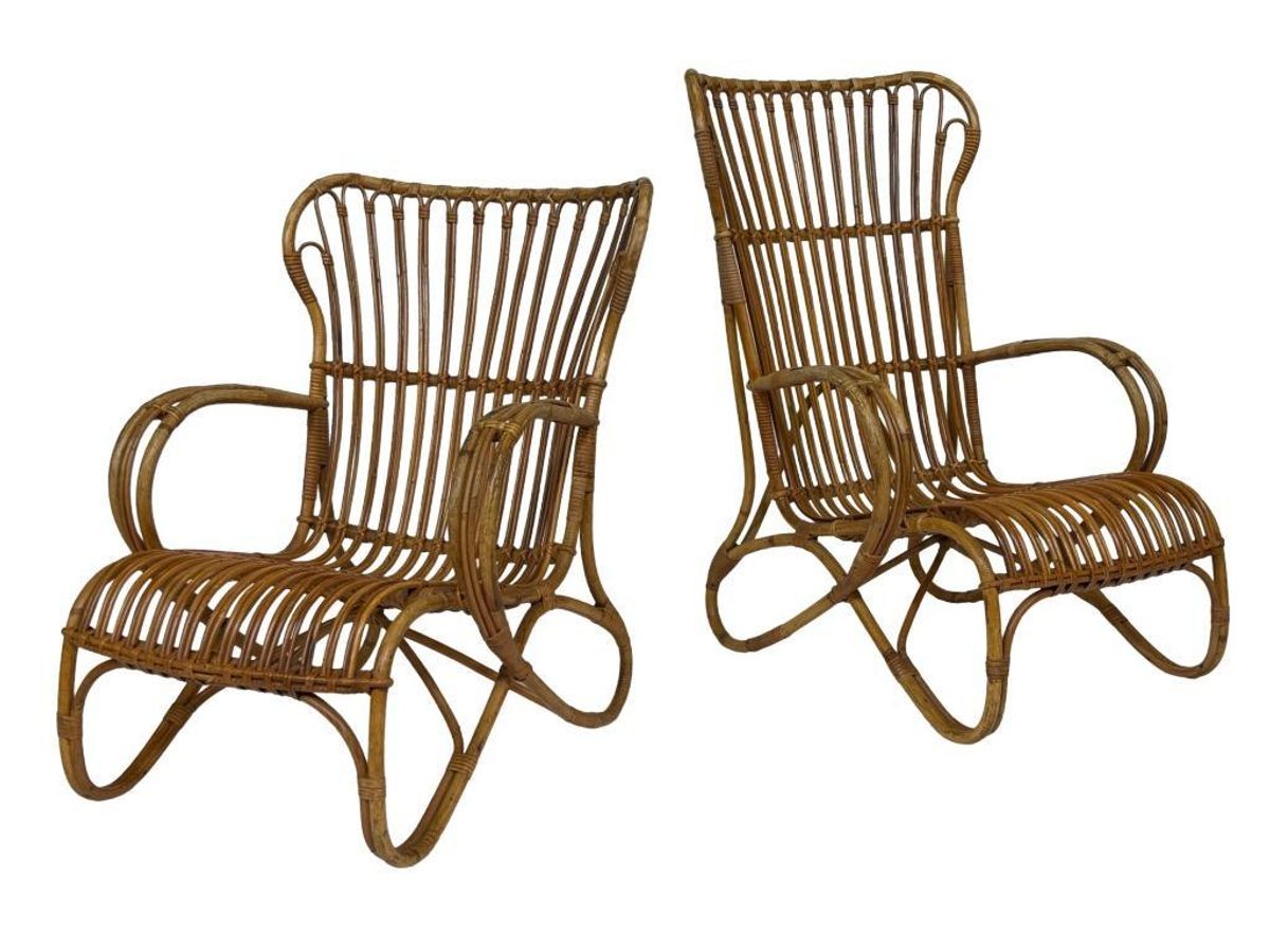 Set Van Twee Belse 8 Model Rotan Stoelen Dirk Van Sliedregt image 21