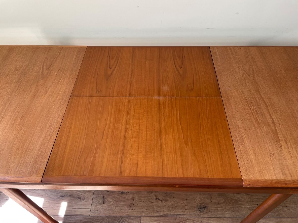 Eettafel | Teak | Jaren 60 | Verlengbaar image 6