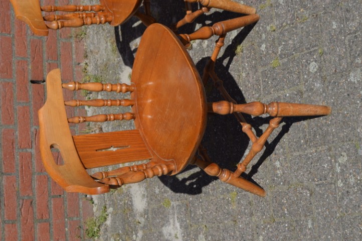 Cafestoelen Van Beukenhout Set Van 4 image 3