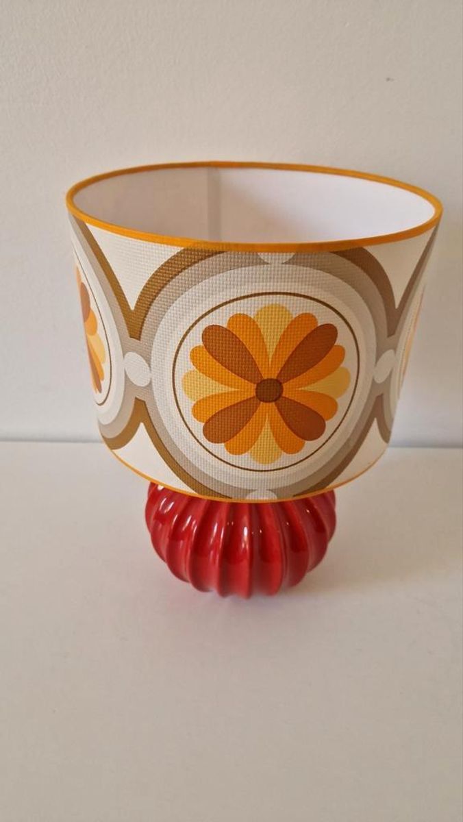 Retro Lamp Jaren 70 Stijl Schemerlamp Tafellamp image 3