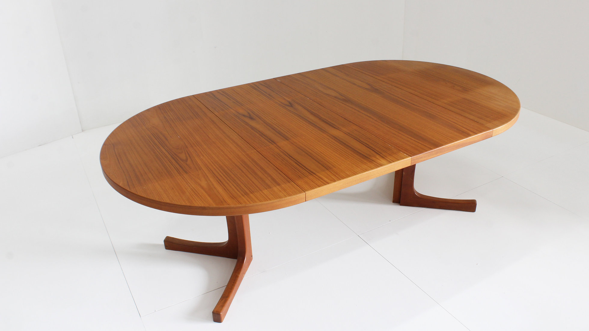 Vintage Deense Ronde Uitschuifbare Eettafel Teakhout Jaren 60 image 2