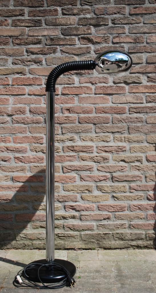 Staande Vloerlamp Jaren '70 Chrome image 12