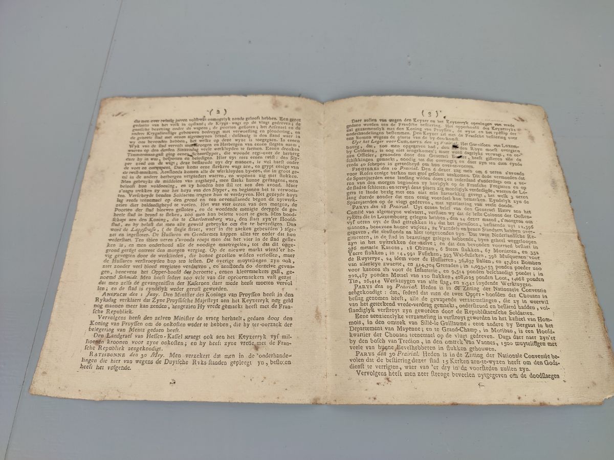 1e Editie Brugsche Gazette 1795 image 5