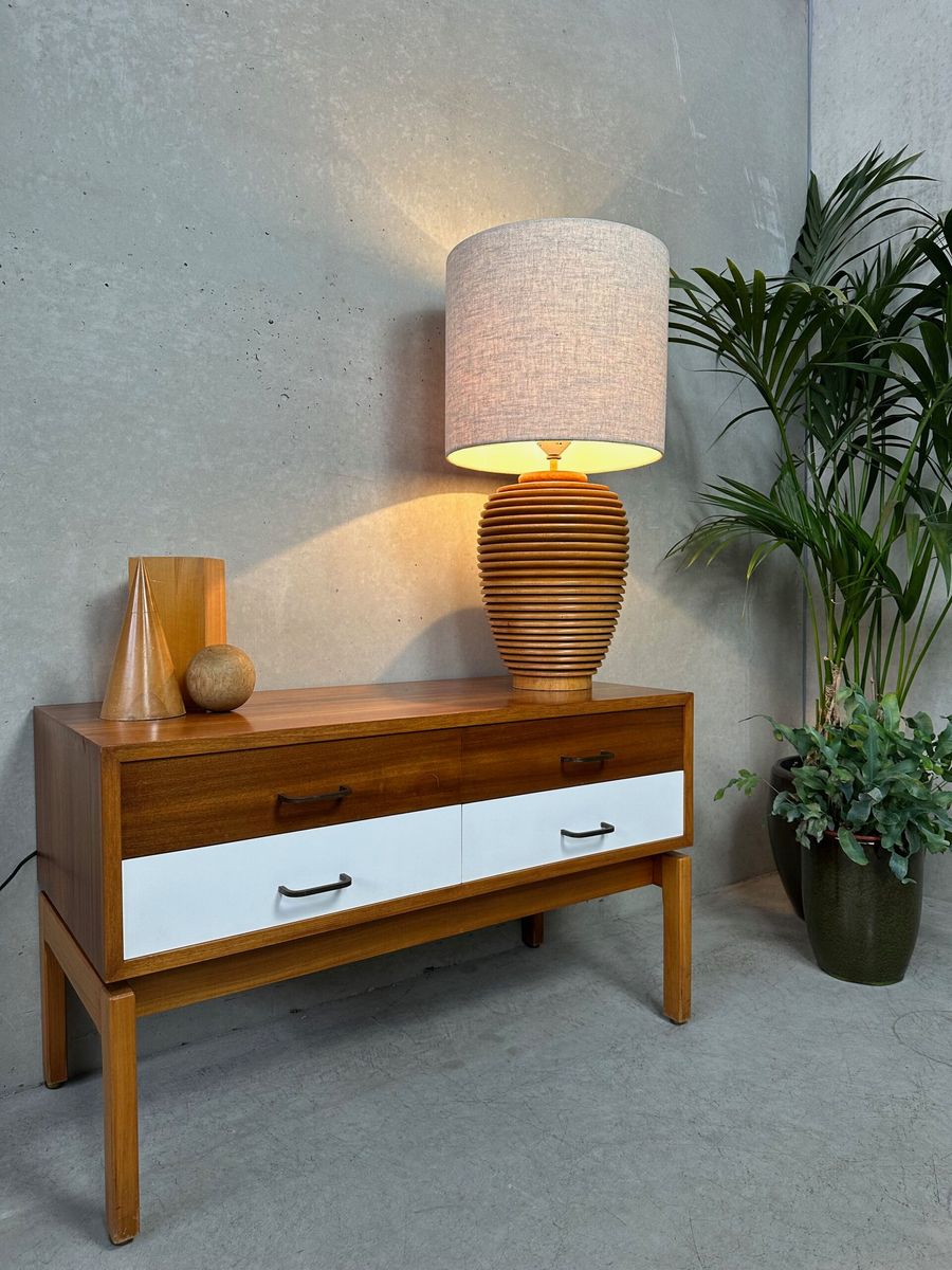 Vintage Xl Tafellamp – Hout image 3