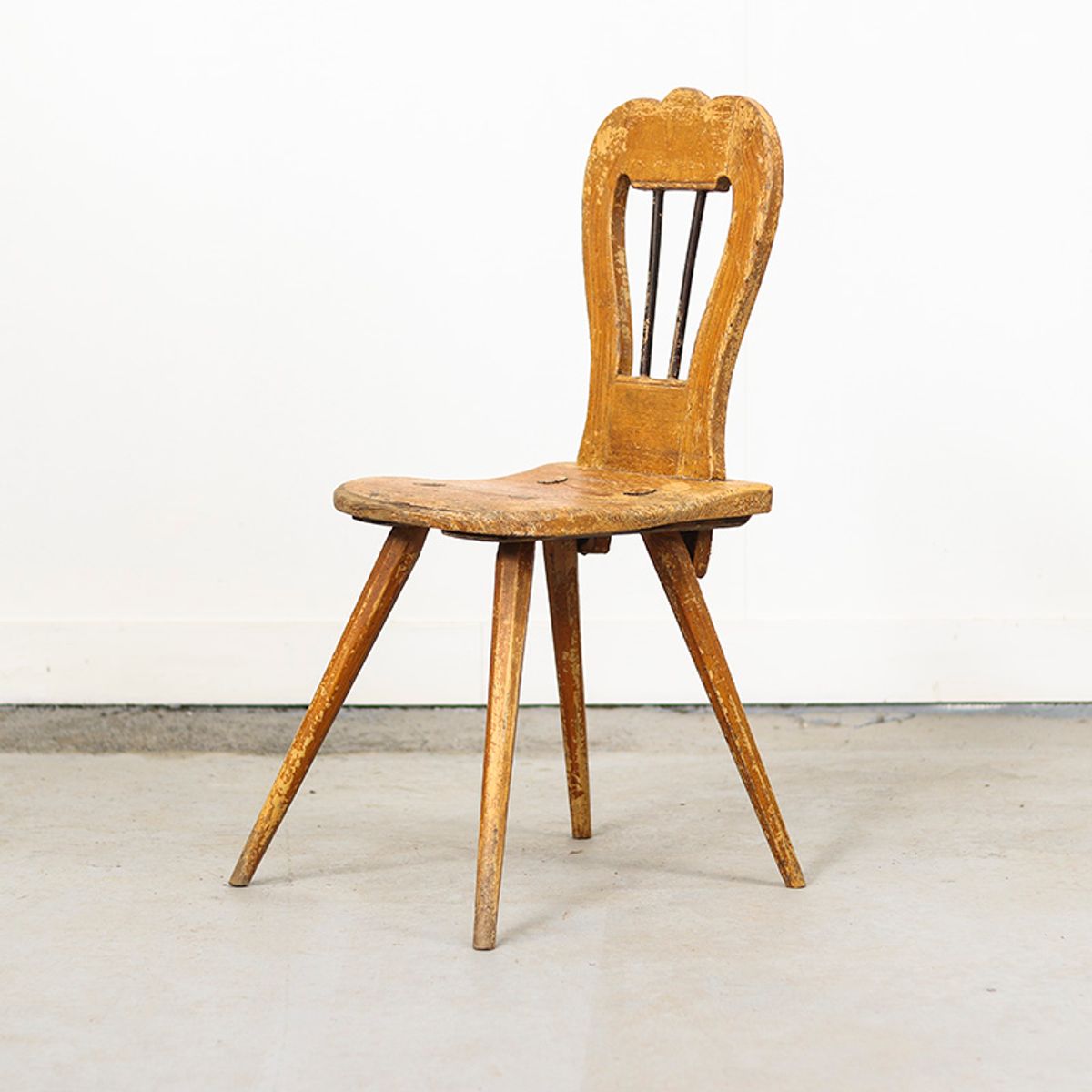 Antieke Wabi Sabi Primitieve Bergstoel image 8