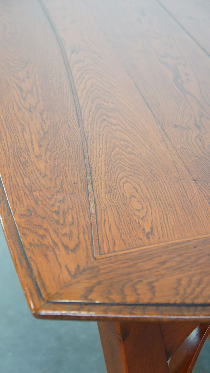 Zeer Mooie 4 Tot 6 Persoons Art Nouveau Design Eetkamertafel Van Schuitema Met Prachtige Details image 11