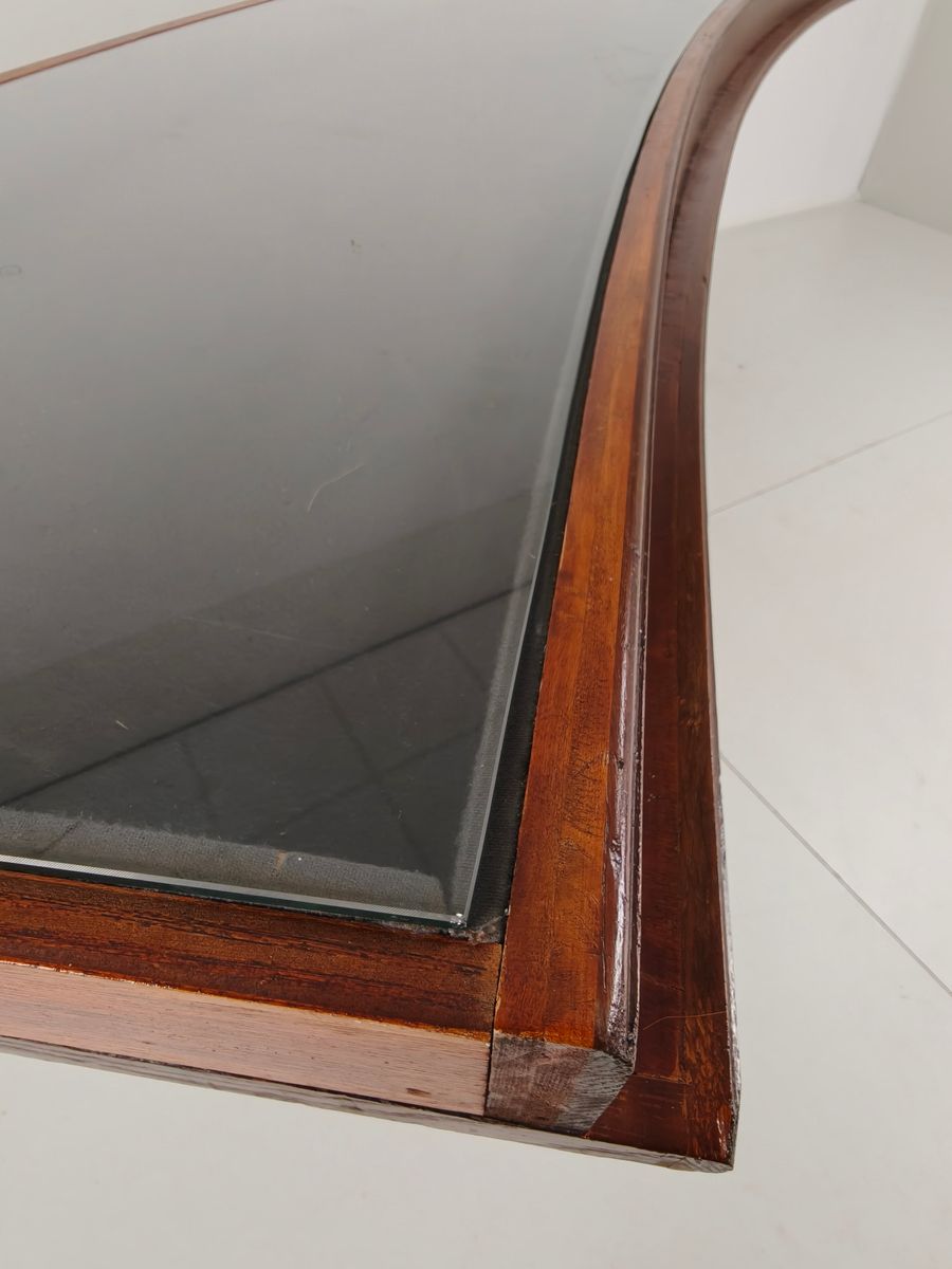 Eikenhouten Museumvitrinekast Uit De Jaren 40-50 – Horizontaal Gebogen Model image 4