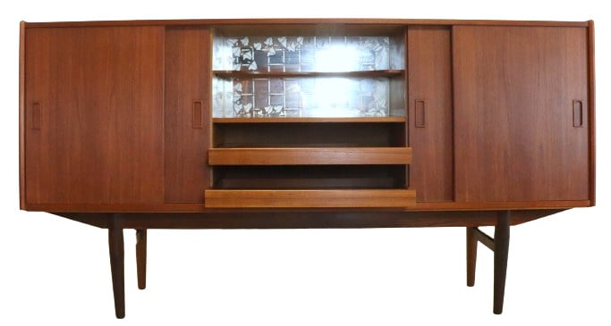 Vintage Kast Midboard Highboard 'snertinge' Deens image 2