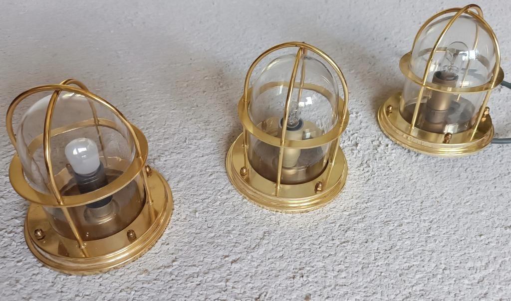Set Van 3 Vintage Gouden Schip Stijl Plafondlampen image 10