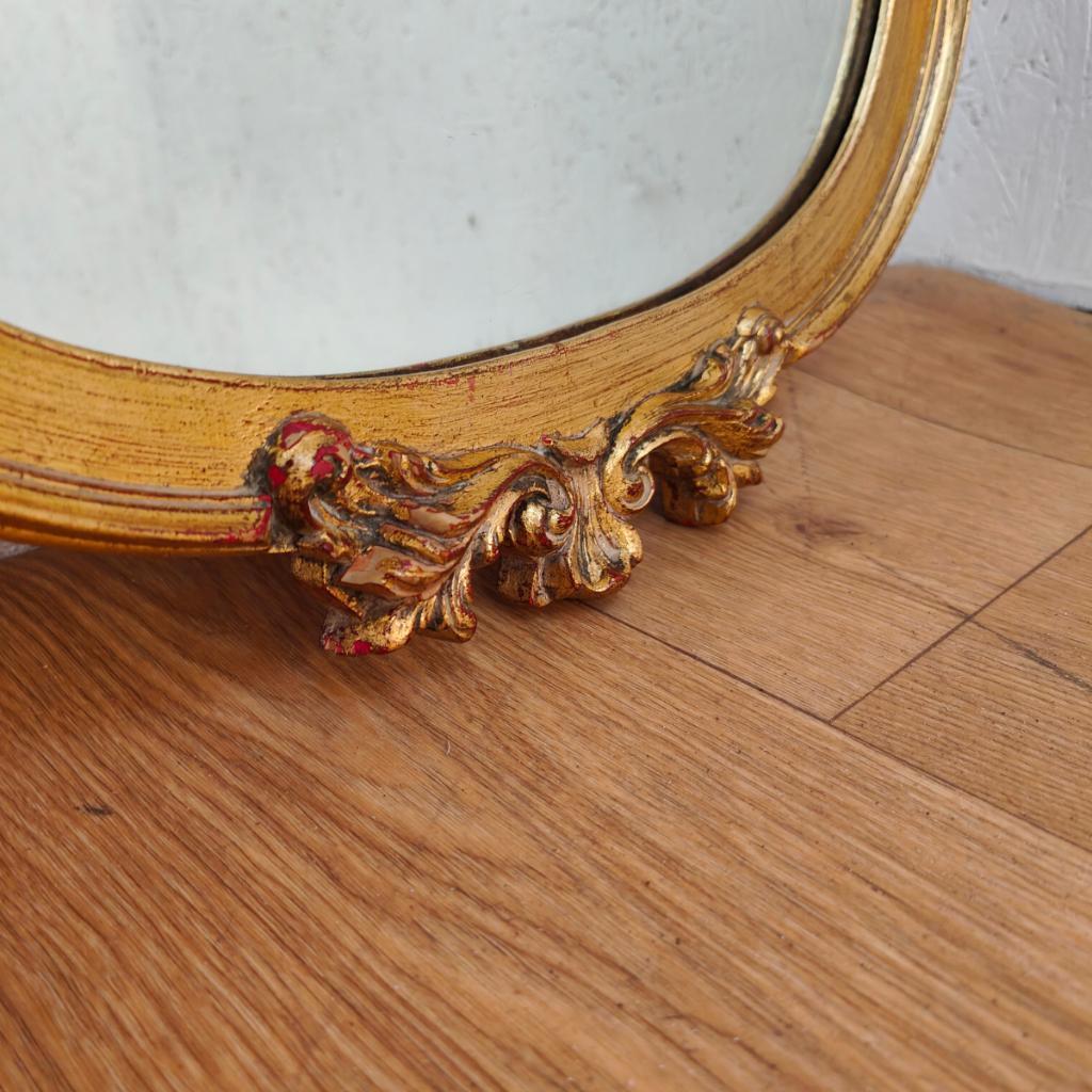 Vintage Goudkleurige Regency Rococo Barok Spiegel Schouwspiegel 406 image 11