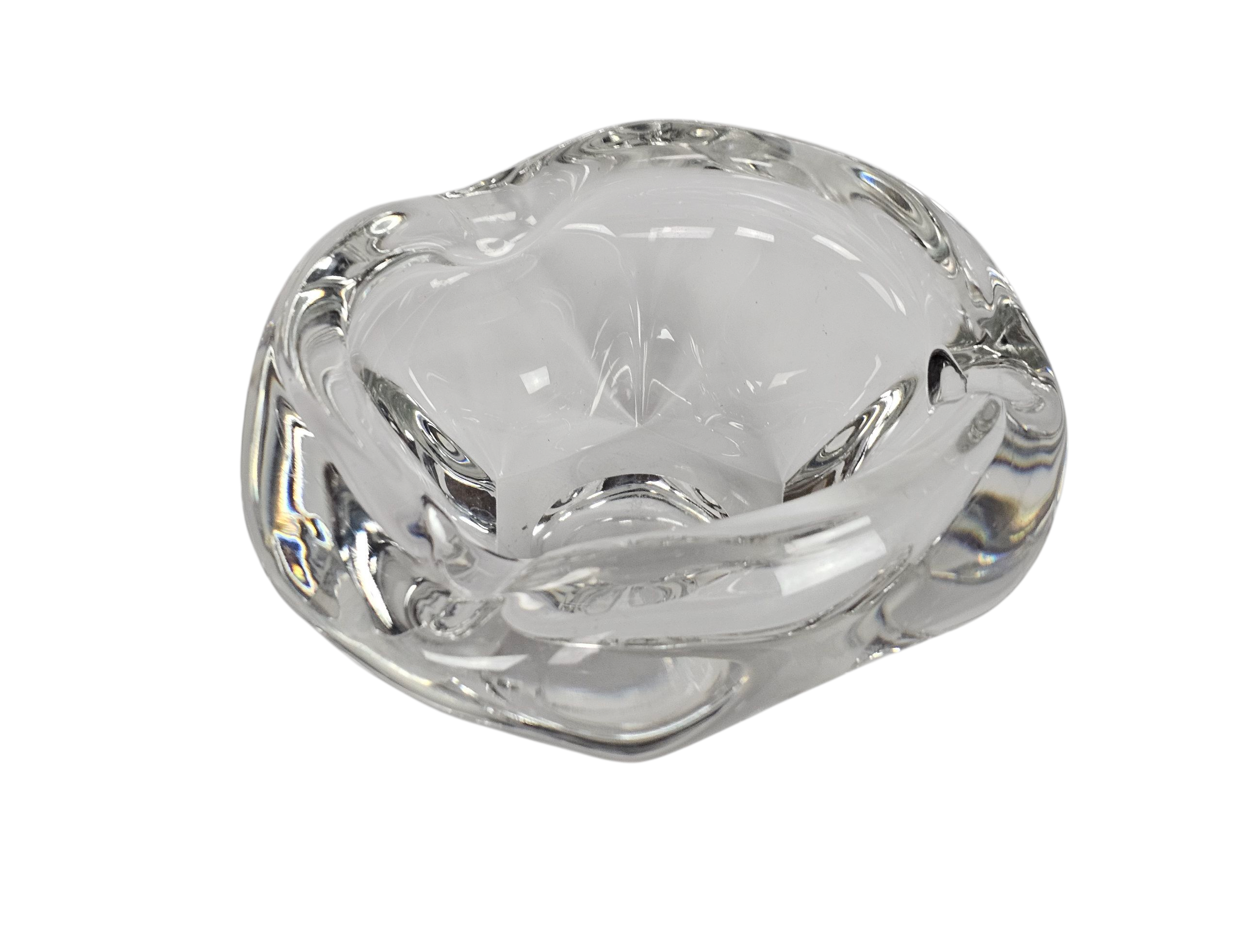 Kristalunie Maastricht - Max Verboeket - Transparant Dubbelwandige Vaas - 1960´s image 8