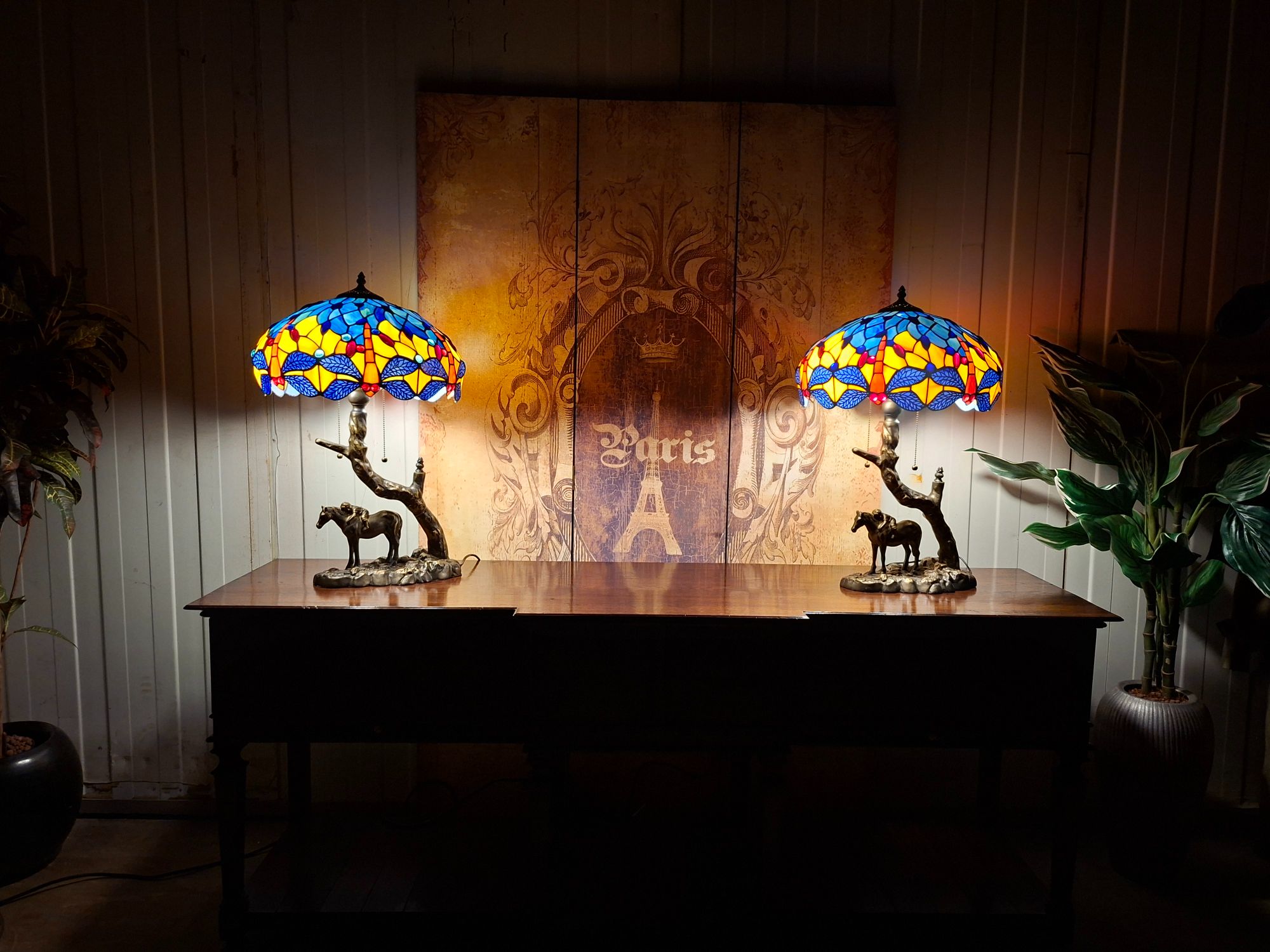 Klassieke Handgemaakte Tafellampen Met Sierlijke Lampenvoet Dragonfly image 3