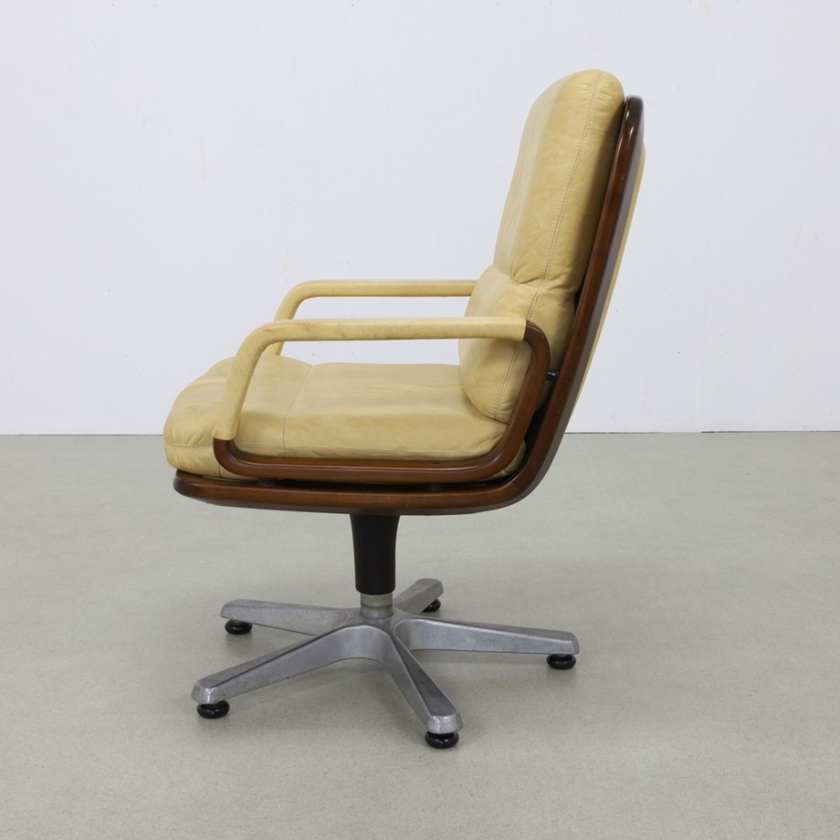 Vintage Bureaustoel Vergaderstoel Leder Eugen Schmidt, 1960 image 3