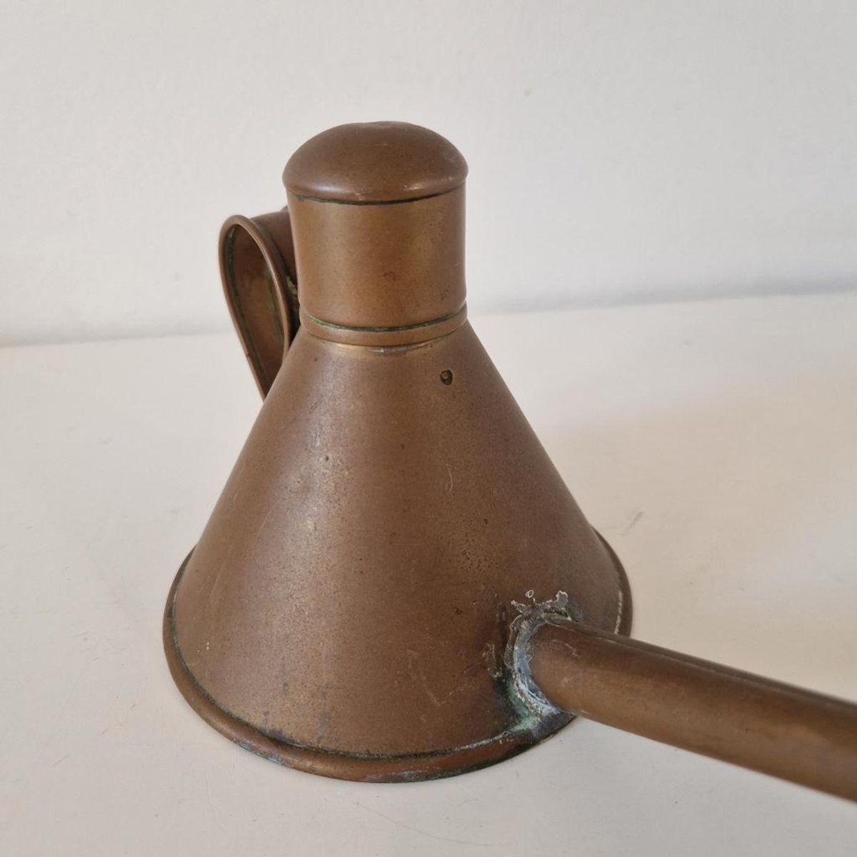 Oud Koperen Kannetje Oliekan Gieter image 4