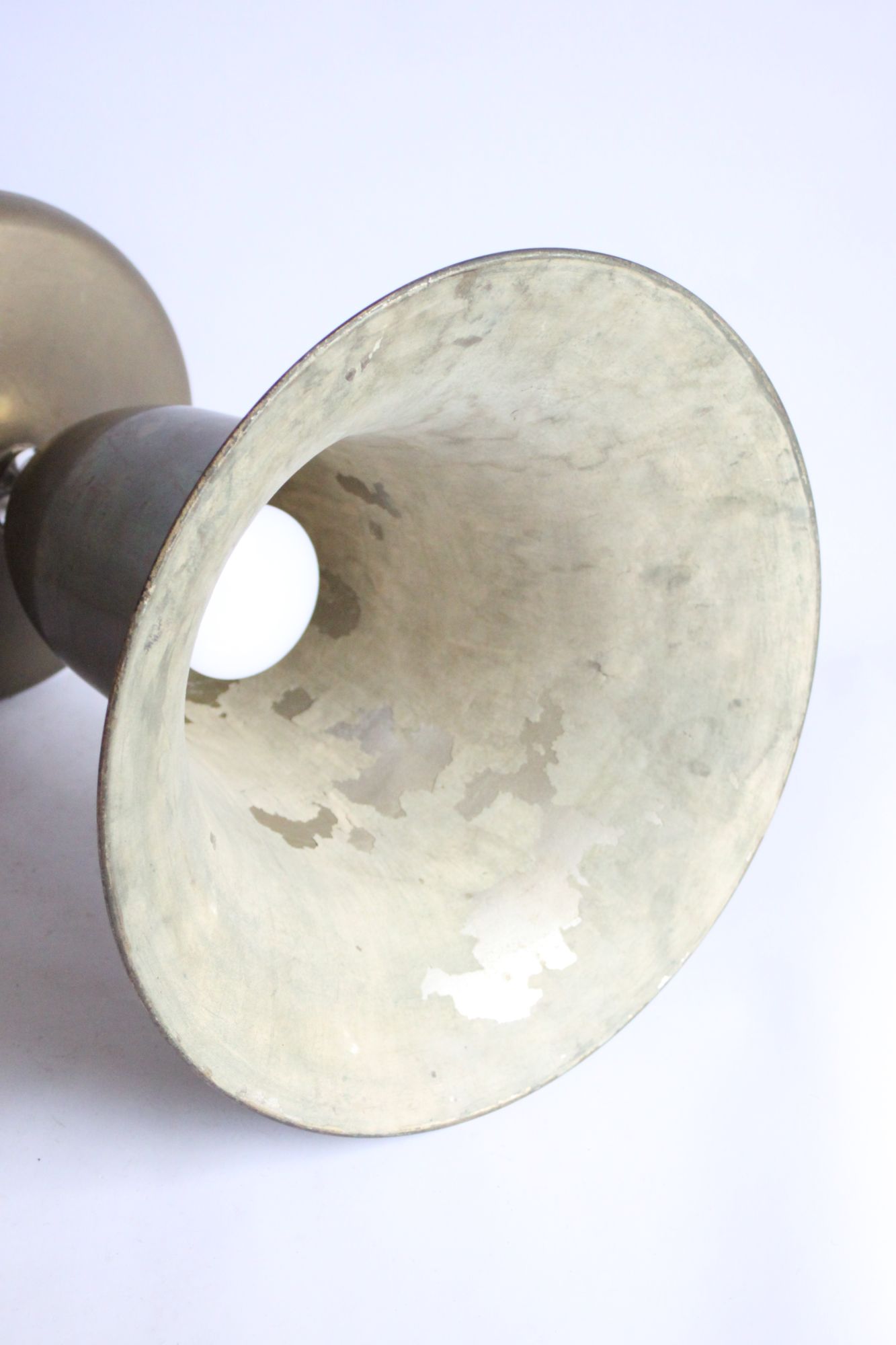 Large Brass Chalice Lamp, 1930s-1940s image 13