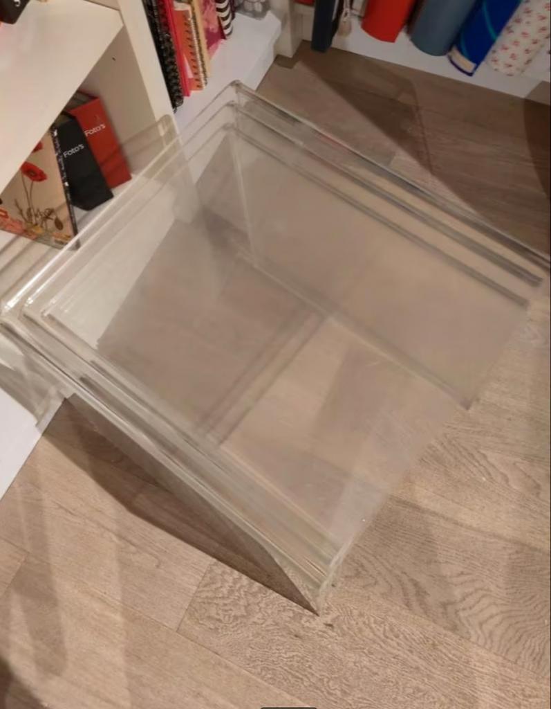Vintage Plexiglas Nesting Tables - Jaren 70/80 image 3
