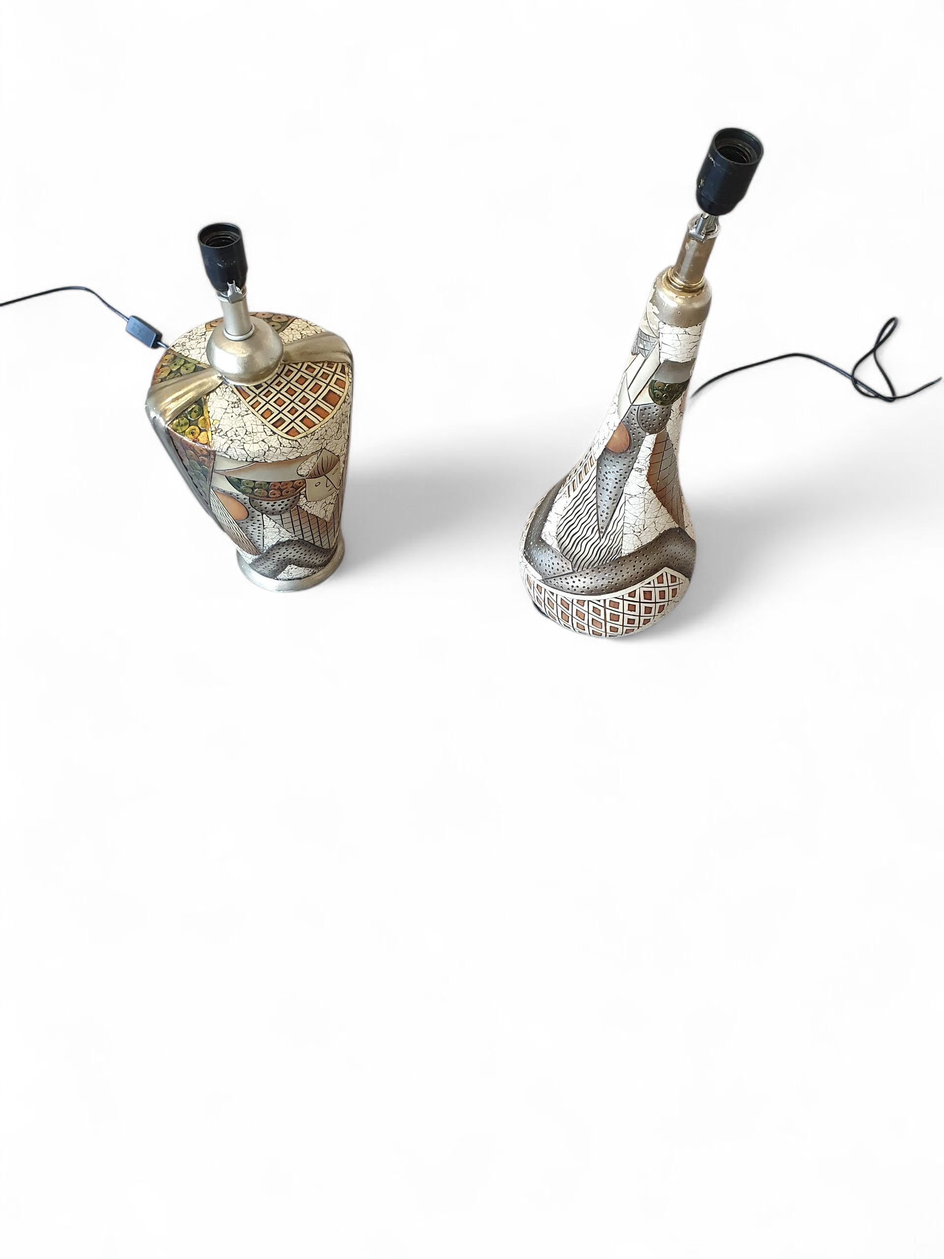 Alexander Kalifano / Modern Impressionist Art Vase Lamps / Circa 1980s image 19