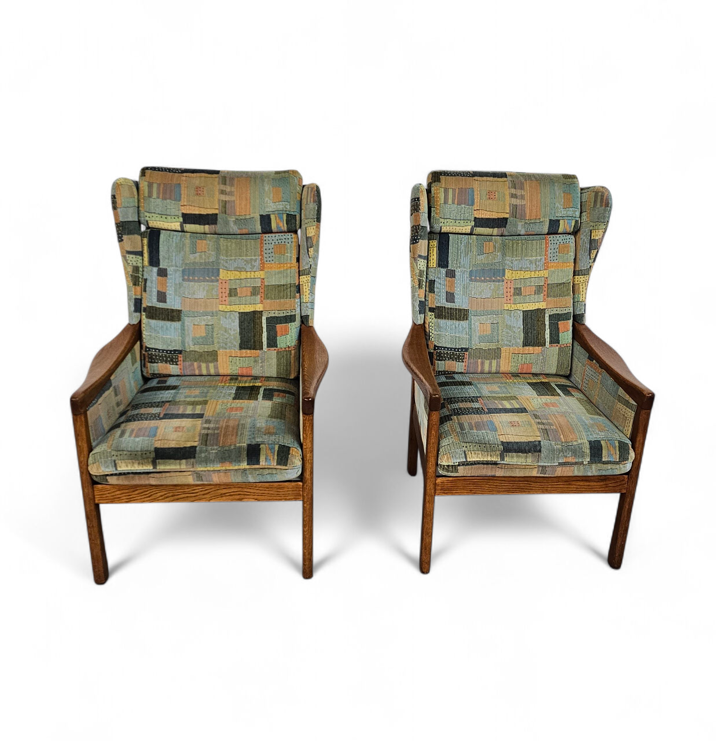 2 X Casala Wingback / Lounge / Armchair In Top Condition / 4 Small Cushions / 1960s image 6