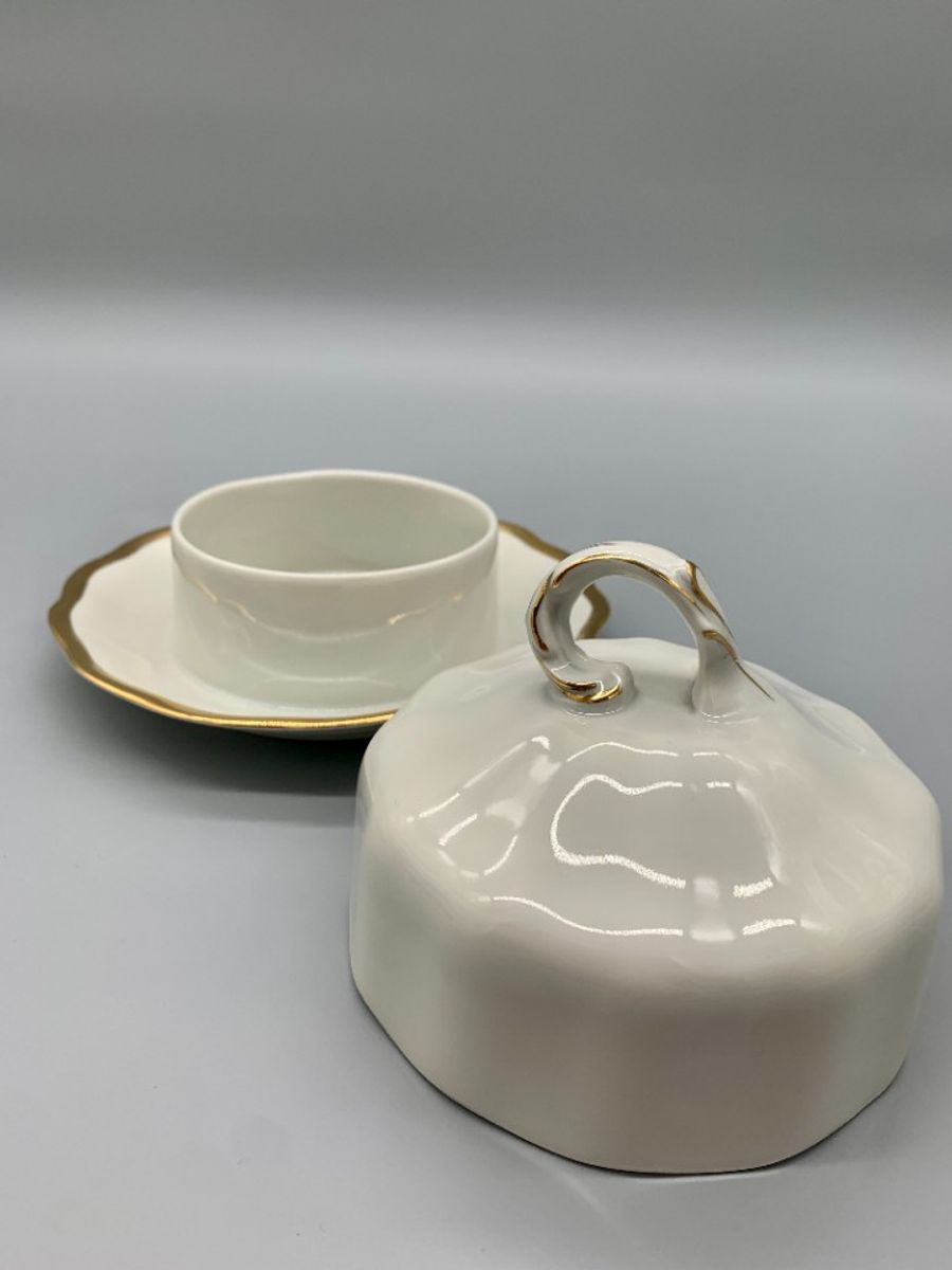 Koenigszelt Vintage Botervloot Roomwit/goud image 5