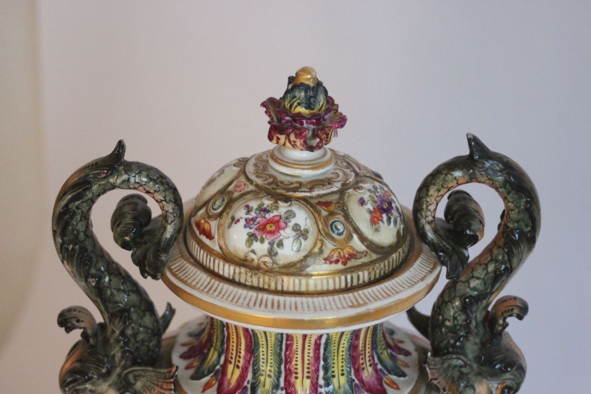 Capodimonte Vases, Late 19th, Set Of Two image 14
