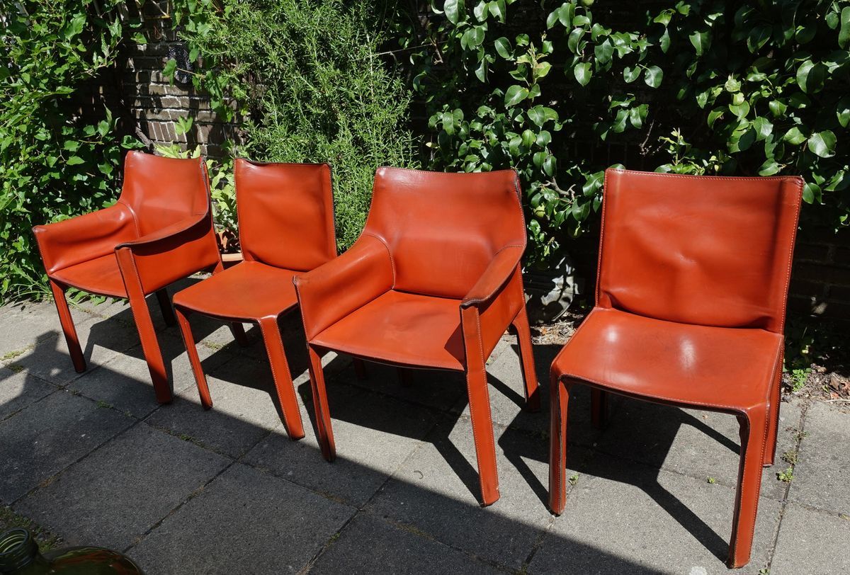 Mario Bellini Diner Chairs Cassina 1970’s Cab 412 & 413 image 2