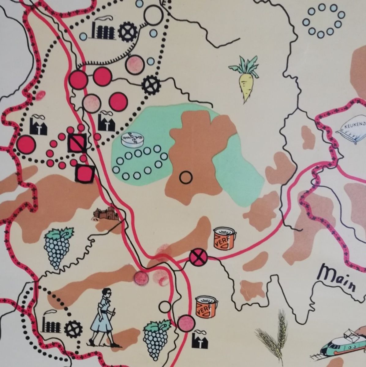 Wandkaart Duitsland En Polen - Bakker En Rusch image 5
