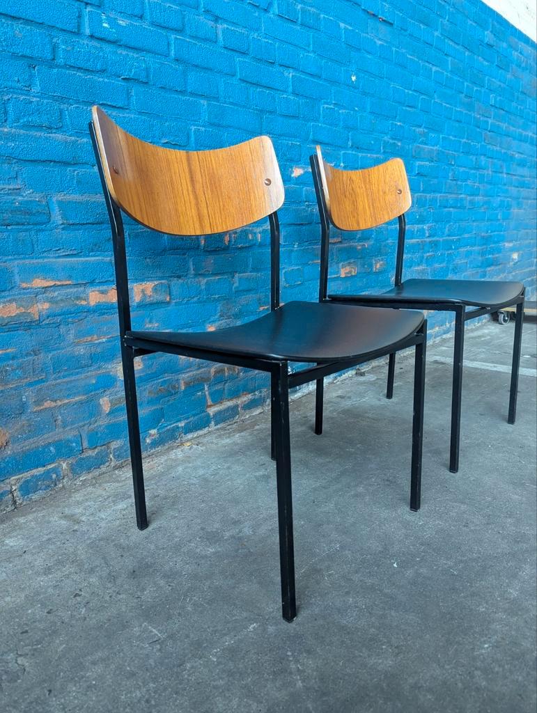 2x Vintage Industriële Stoelen, Italië 1960s image 4