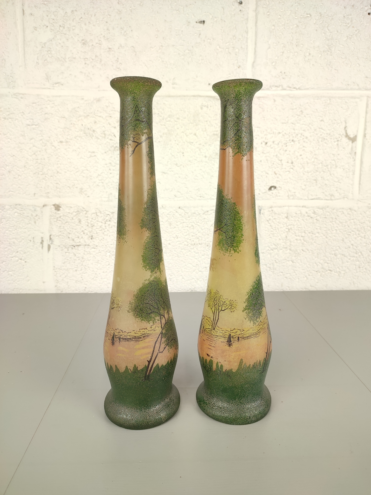 Duo Art Nouveau Vazen François Th. Legras image 8