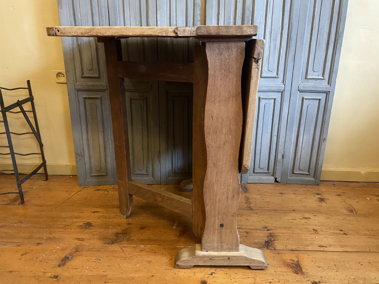 Wijnproeftafeltje Klaptafel Bijzettafel Frans Antiek image 6