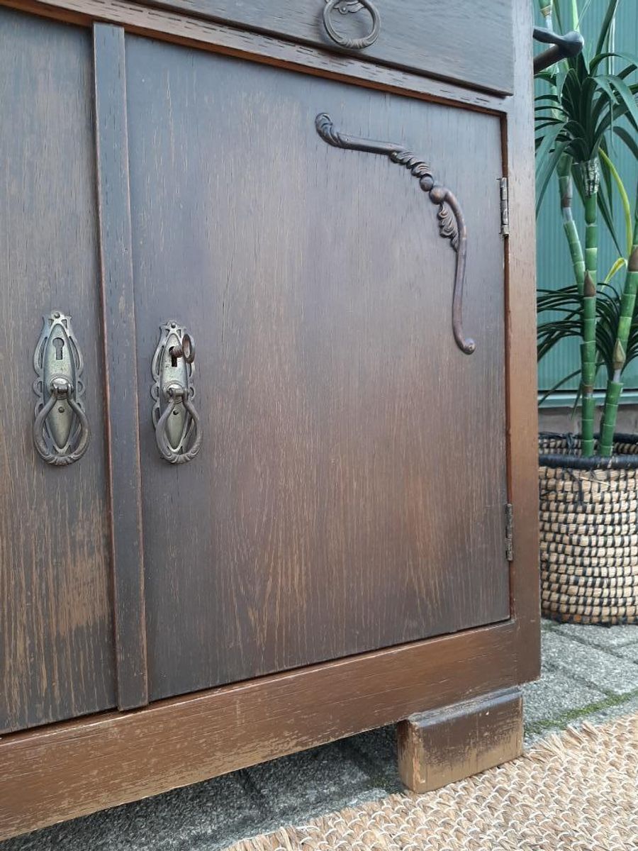 Karakteristiek Oud Kastje Houten Halkastje Badkamerkastje image 13
