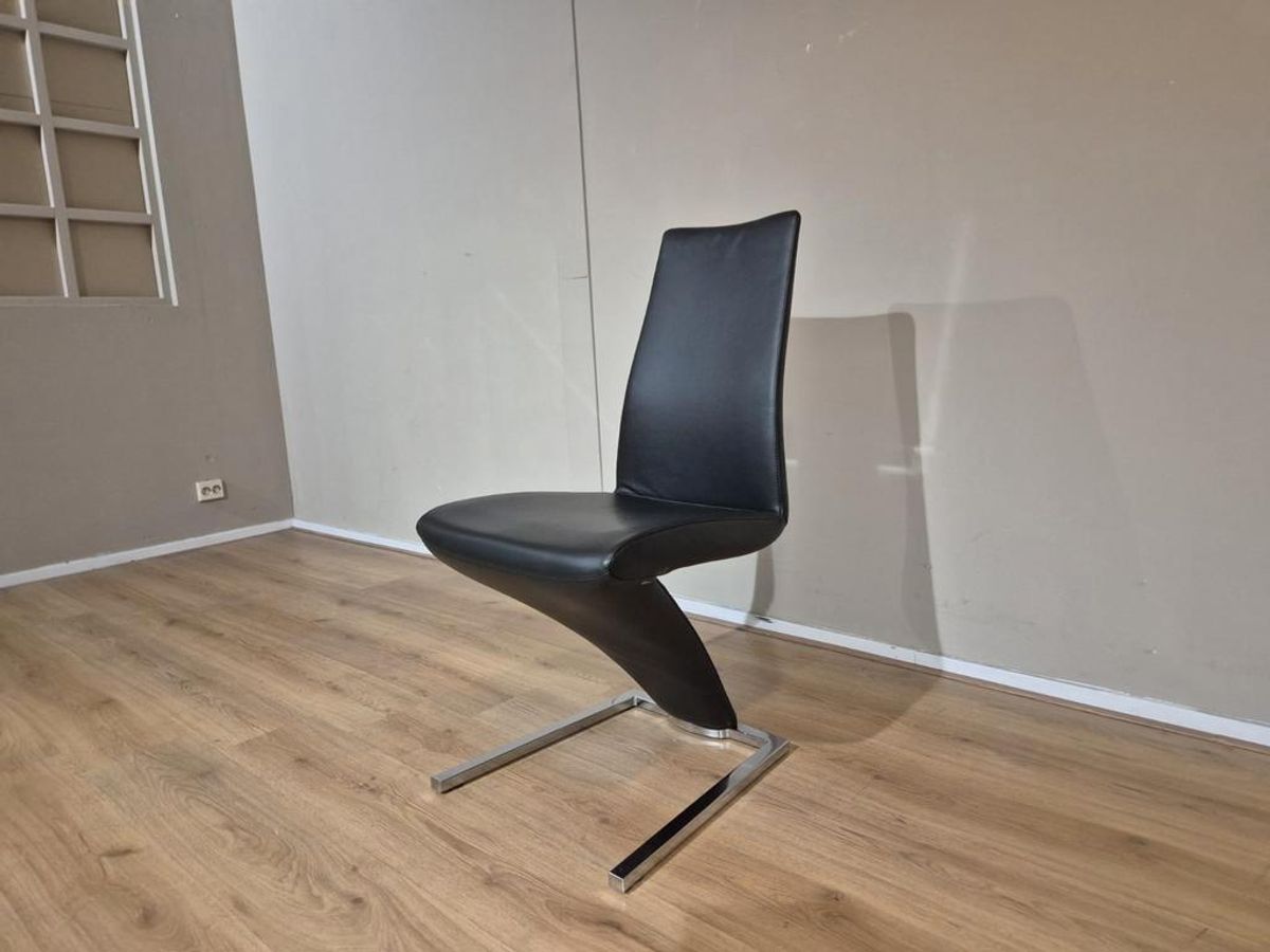 4x Rolf Benz 7800 - Eetkamerstoelen - Nieuwstaat - Zwart-wit image 10