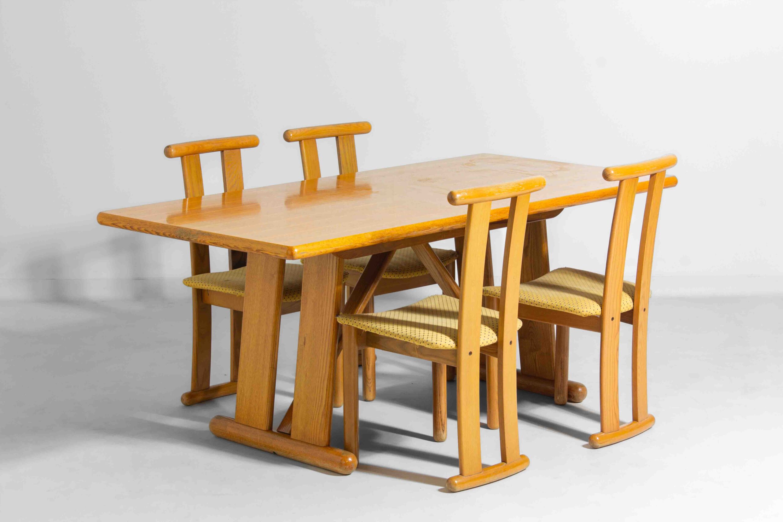 Architecturale Postmoderne Eettafel In Beukenhout, Italië 1980 image 8