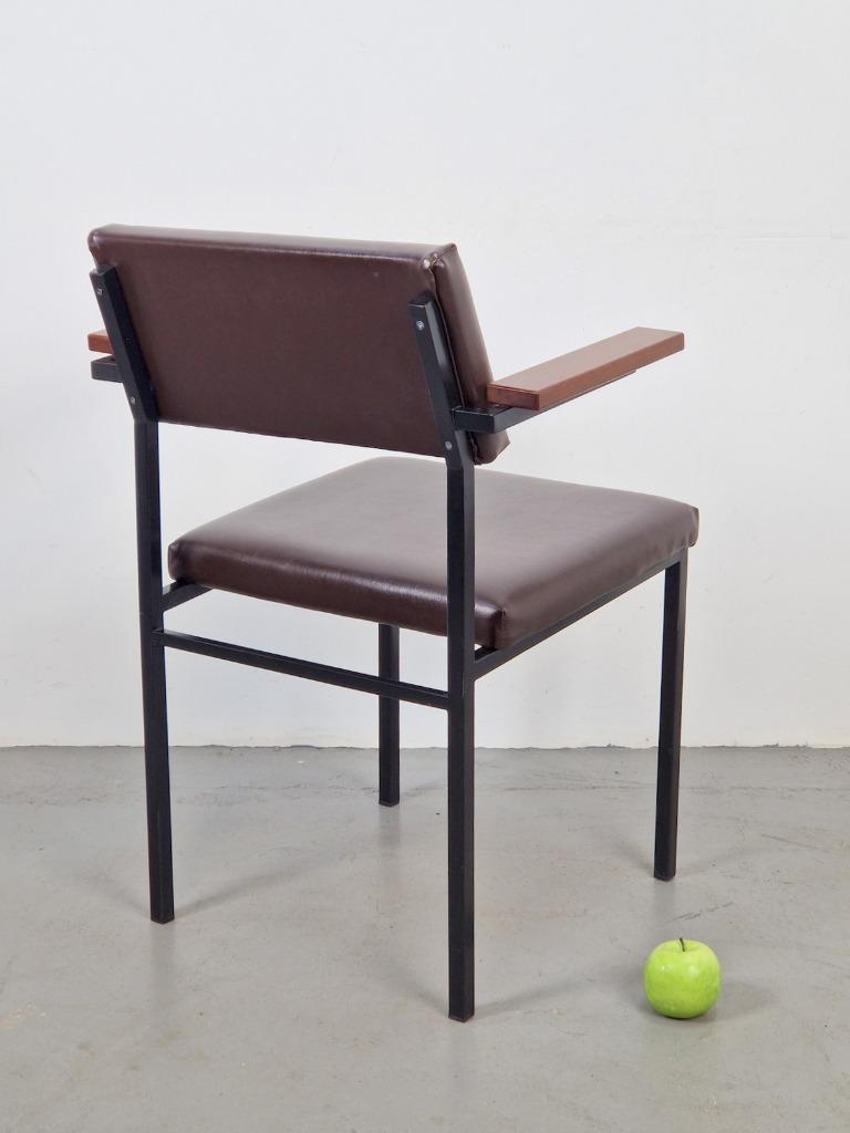 Vintage Stoel Se 21 Spectrum Martin Visser ‘60 Tubular Teak image 6